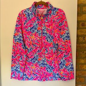 Lilly Pulitzer SKIPPER POPOVER. Pink/Blue. Size XL. New with tags.